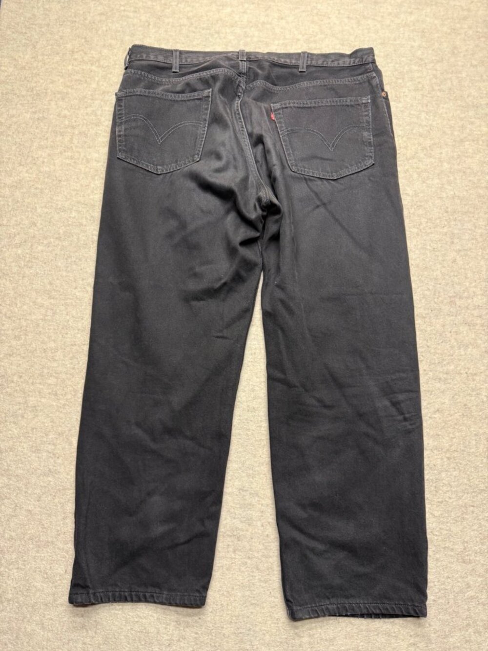 Levi's Relaxed Fit 550 Black Denim Jeans Lot Straight Leg Baggy Classic Men 44 - Picture 7 of 8
